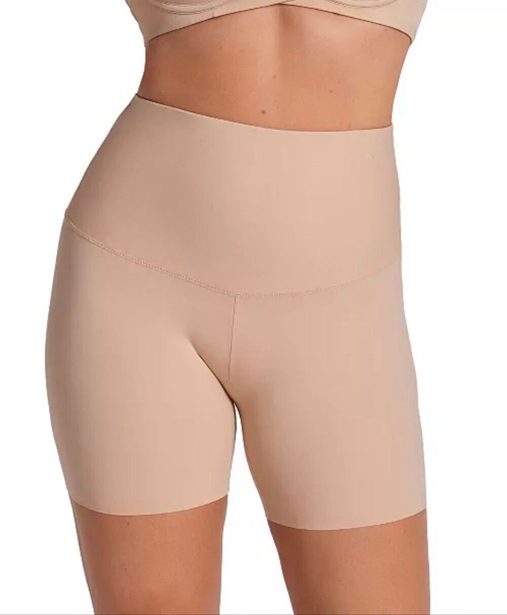 Leonisa Firm Compression Tummy & Waist Control High-Waisted Shaper Slip Shorts B